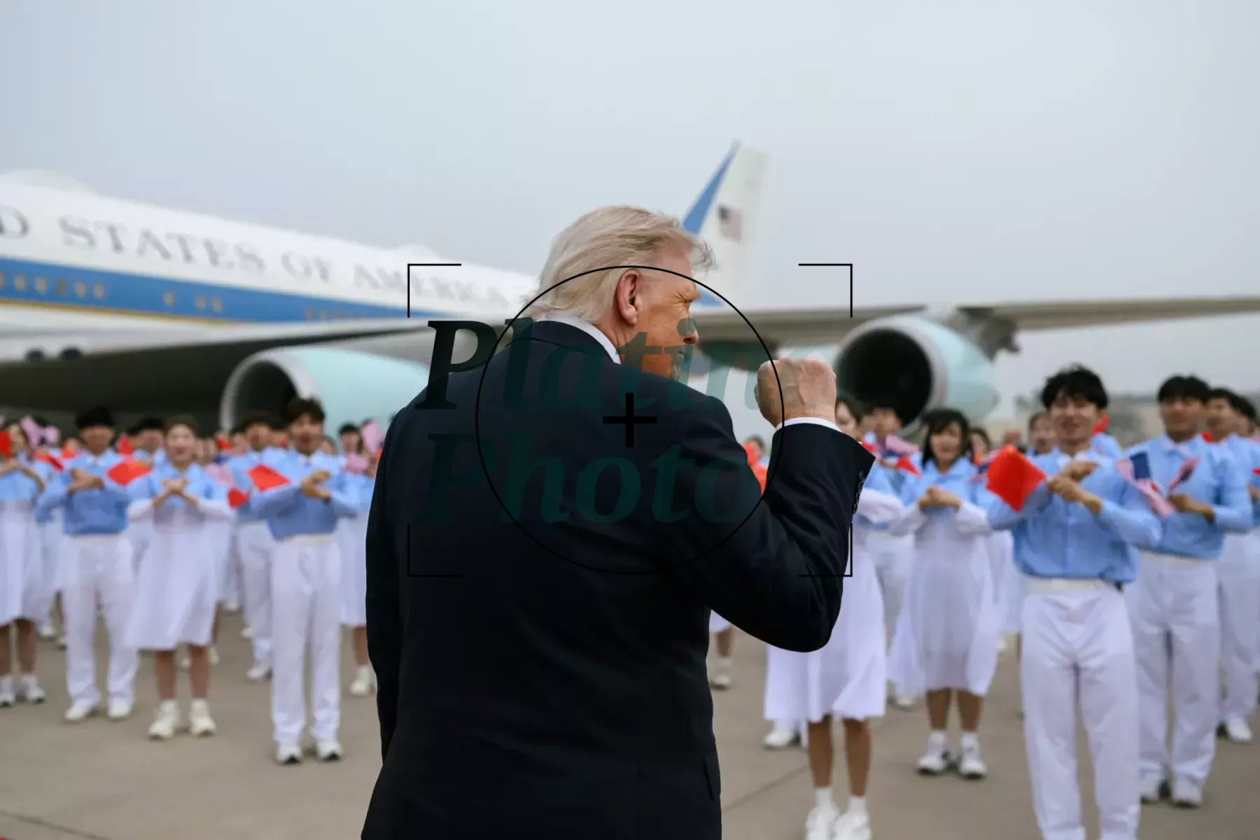 President Trump Participates in a Greeting with the President of the People’s Republic of China